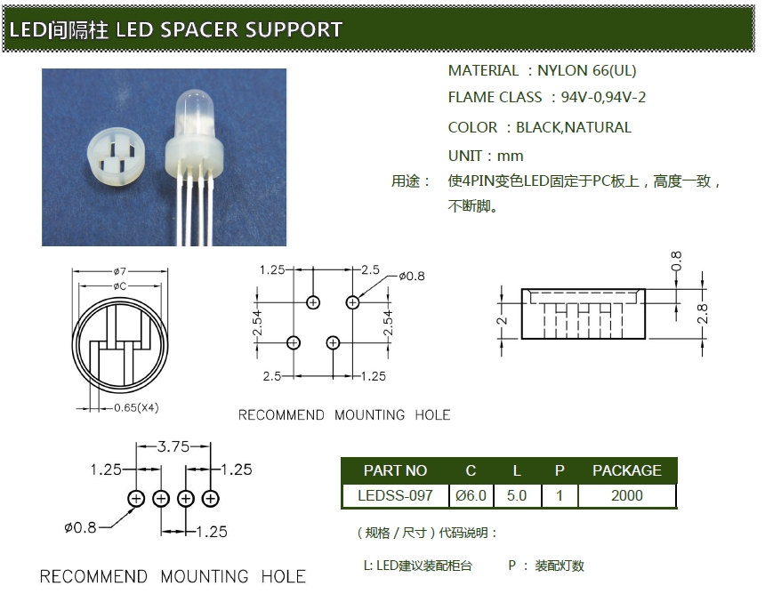 LED隔離柱